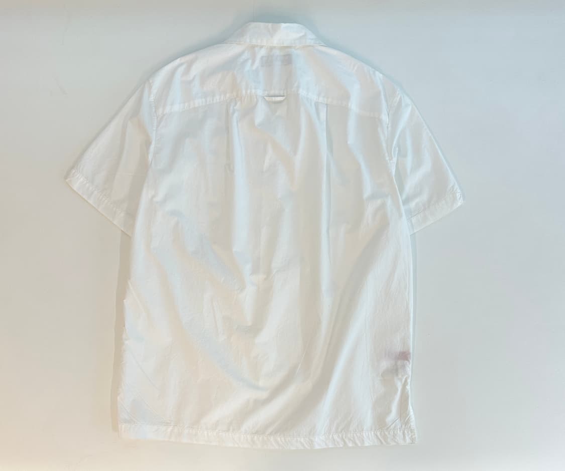 모니탈리 Monitaly화이트 오픈 칼라 반팔 셔츠 XL 상품이미지3
