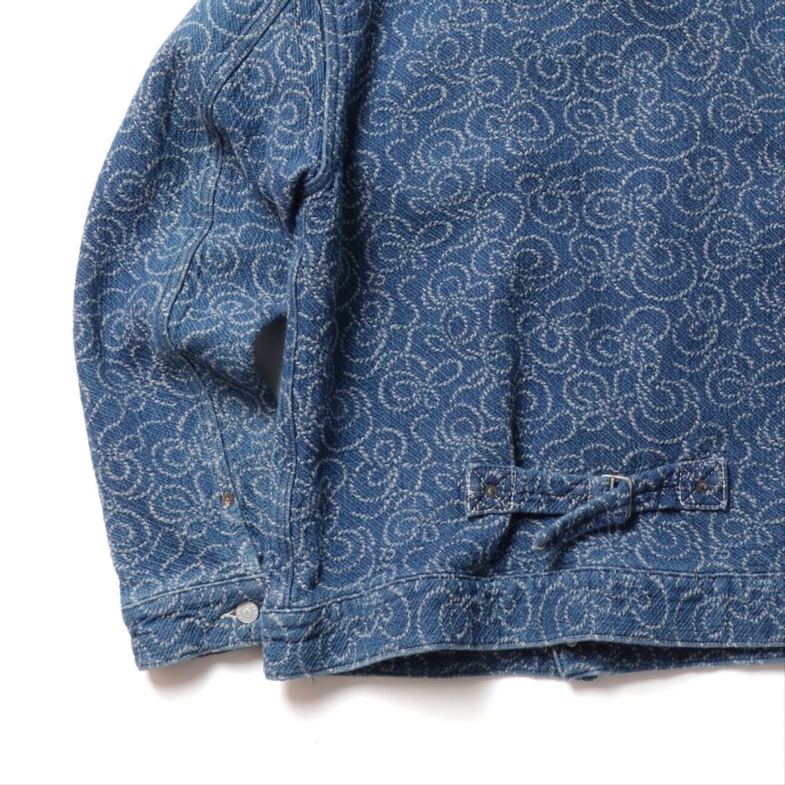 칼리 Calee Jacquard Type Two Denim Jacket  상품이미지8