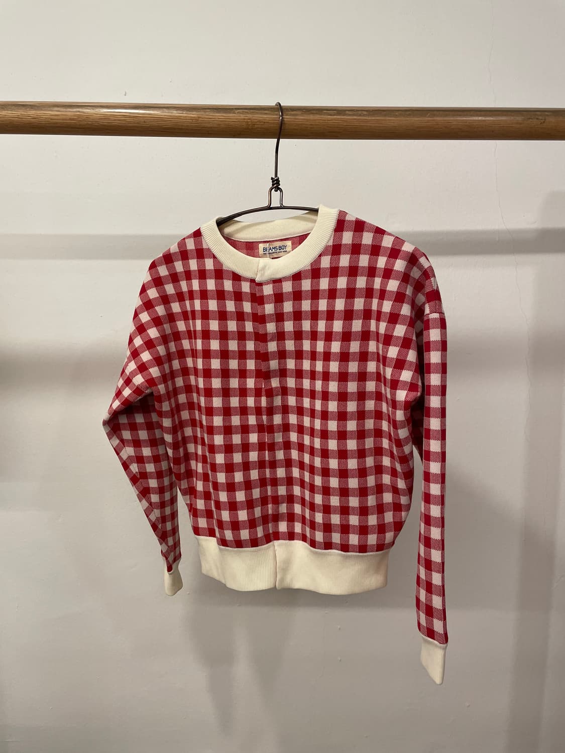 beams boy check cardigan 상품이미지1