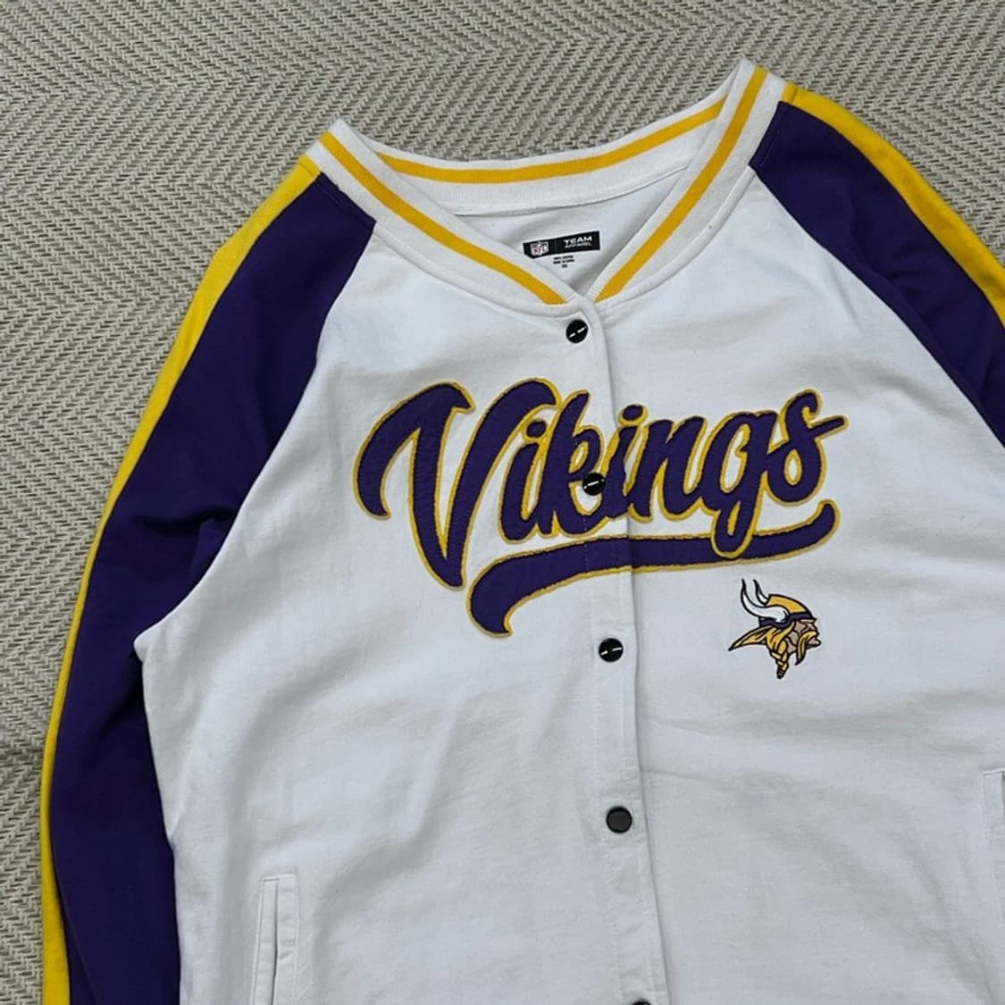 NFL 바이킹스 바시티 자켓 r2699 상품이미지3