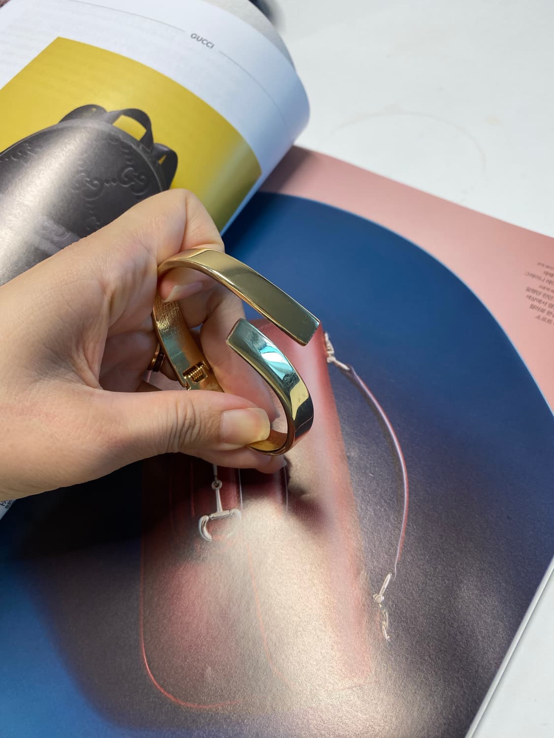 빈티지 볼드한 팔찌 뱅글 골드 상품이미지5