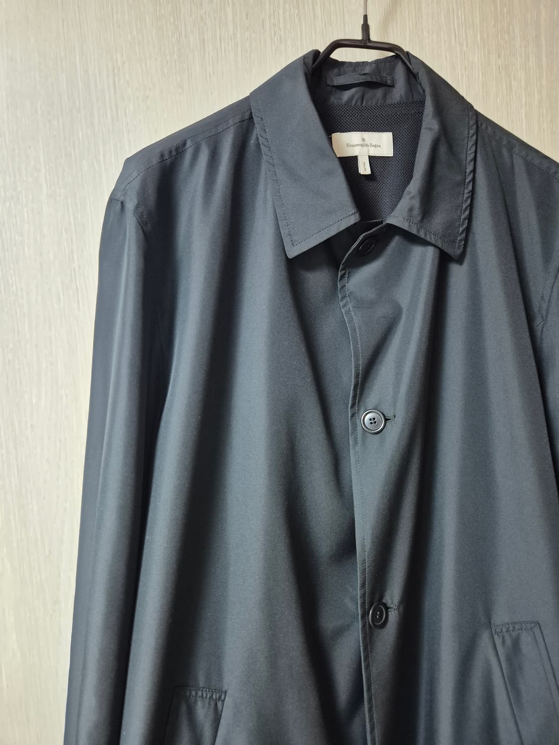 (정품) 에르메네질도 제냐 블랙 코트 간절기 코트 50 이태리 상품이미지3