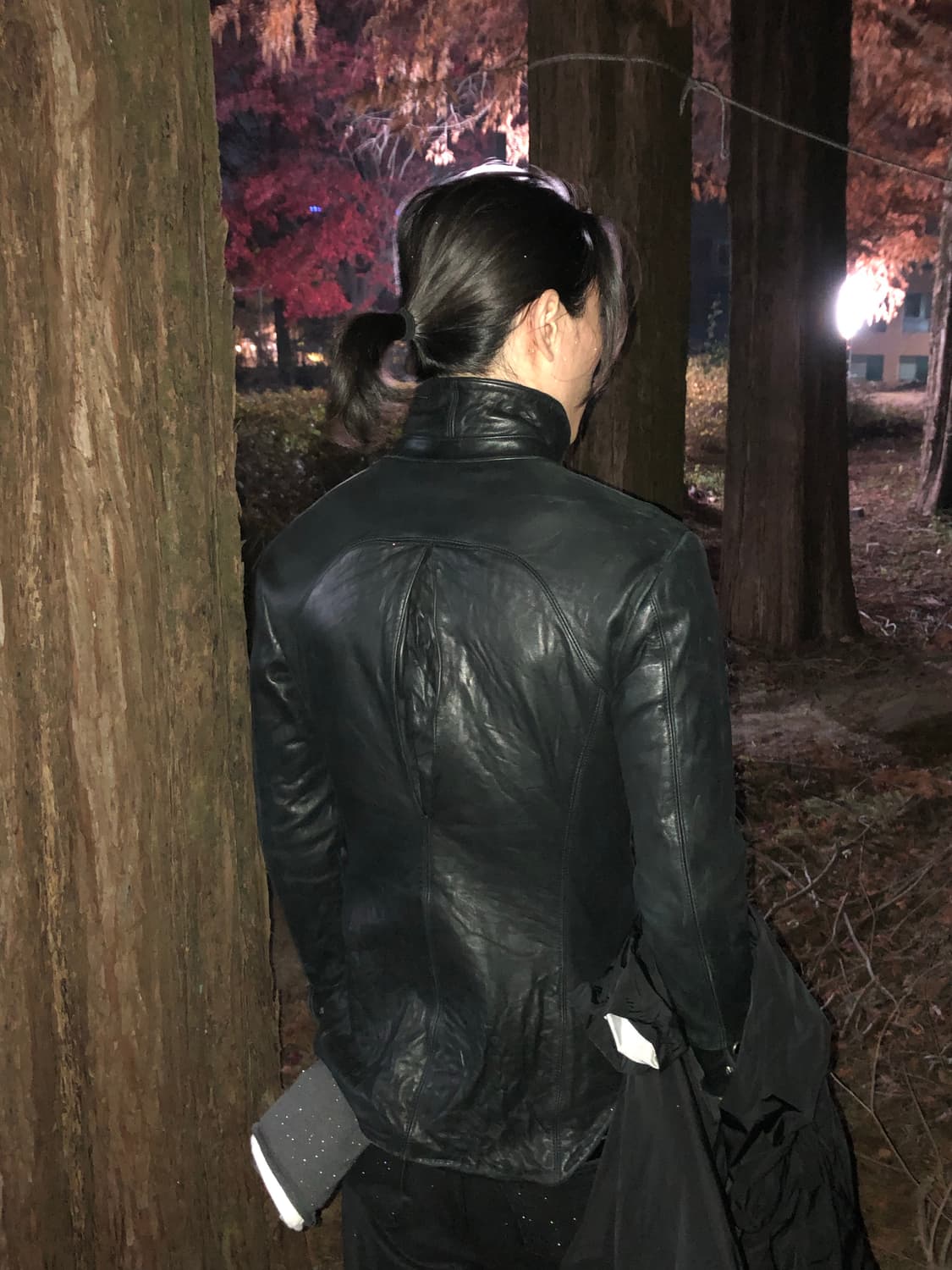 이세이미야케 레더셔츠 상품이미지1