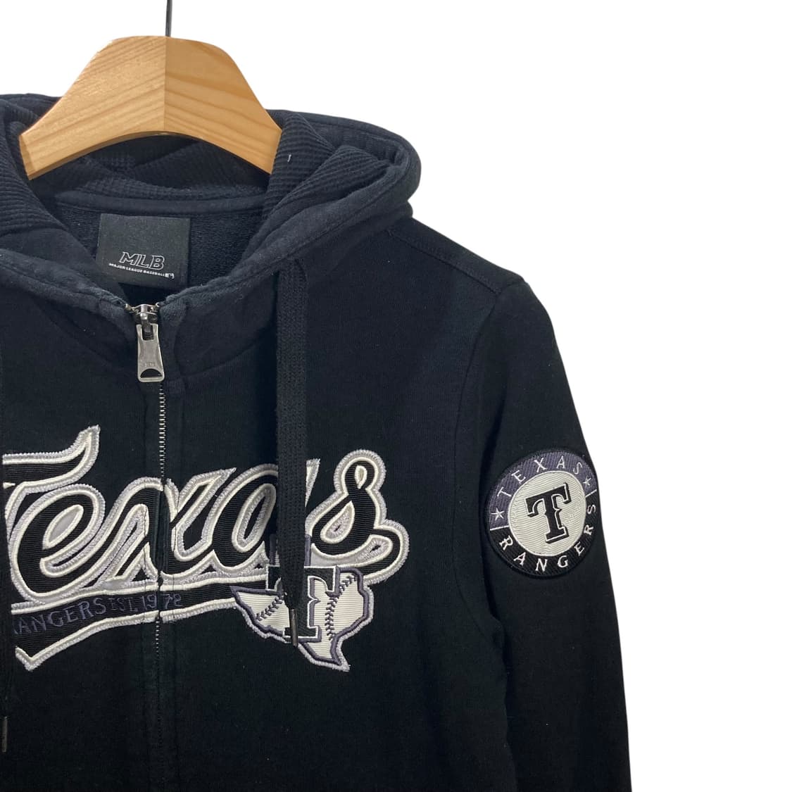 MLB 텍사스 블랙 후드집업 상품이미지3