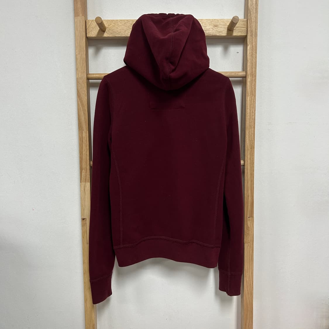 아베크롬비 y2k 아치로고 후드집업 버건디 상품이미지5