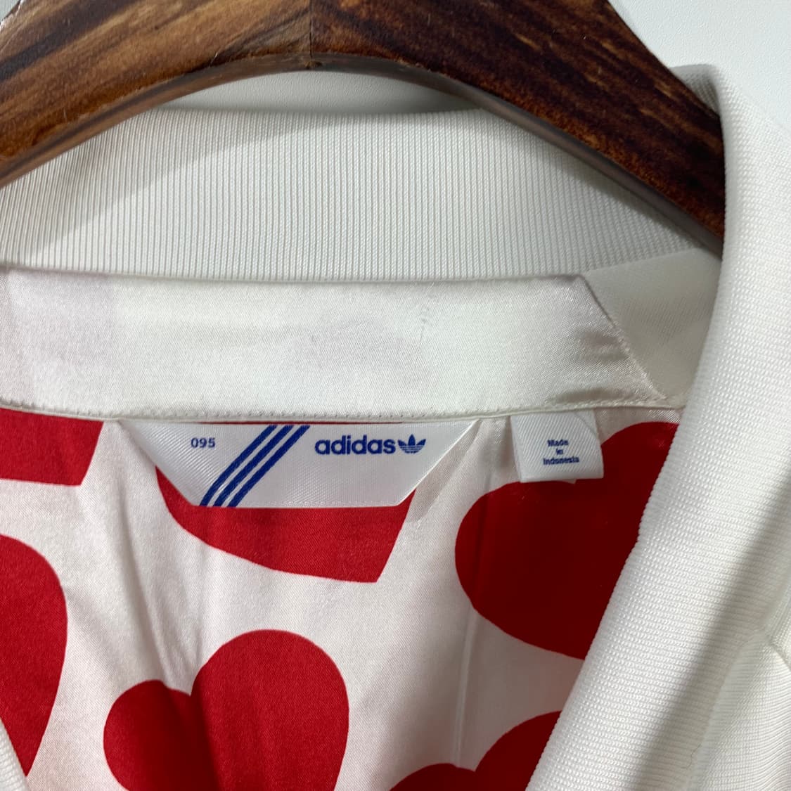 아디다스 발렌타인 화이트 실버 리본 트랙탑 져지  상품이미지7