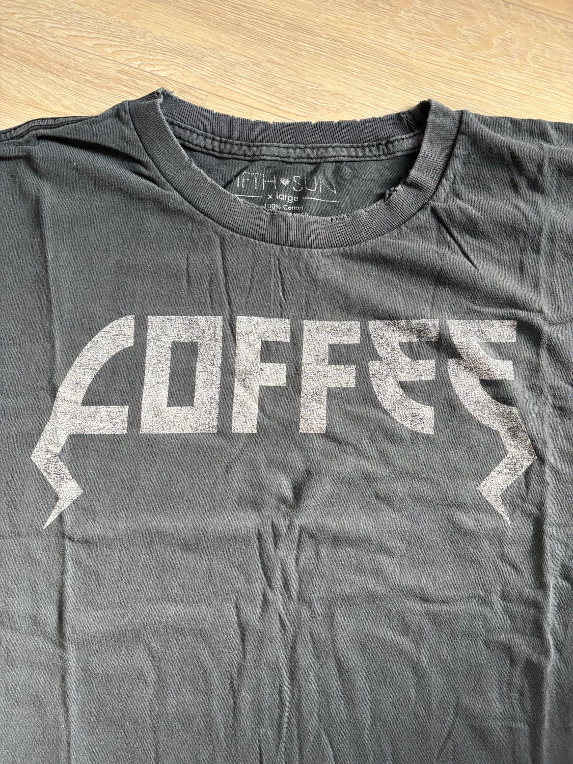 빈티지 COFFEE 메탈리카 폰트 밴드티 XL 상품이미지2