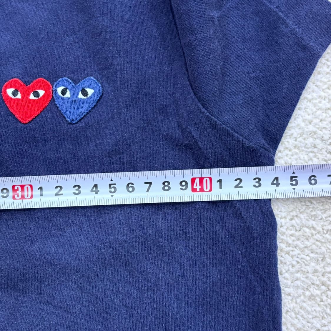 M 빈티지 하트패치 반팔 티셔츠 0317E 상품이미지6