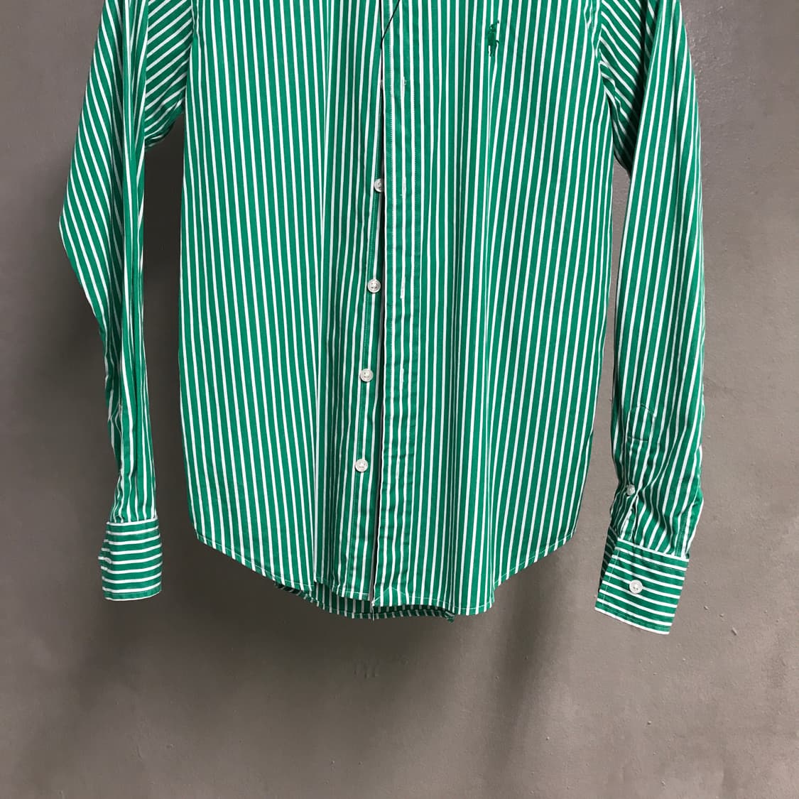 폴로 랄프로렌 스트라이프 셔츠 그린 2(W) 상품이미지3