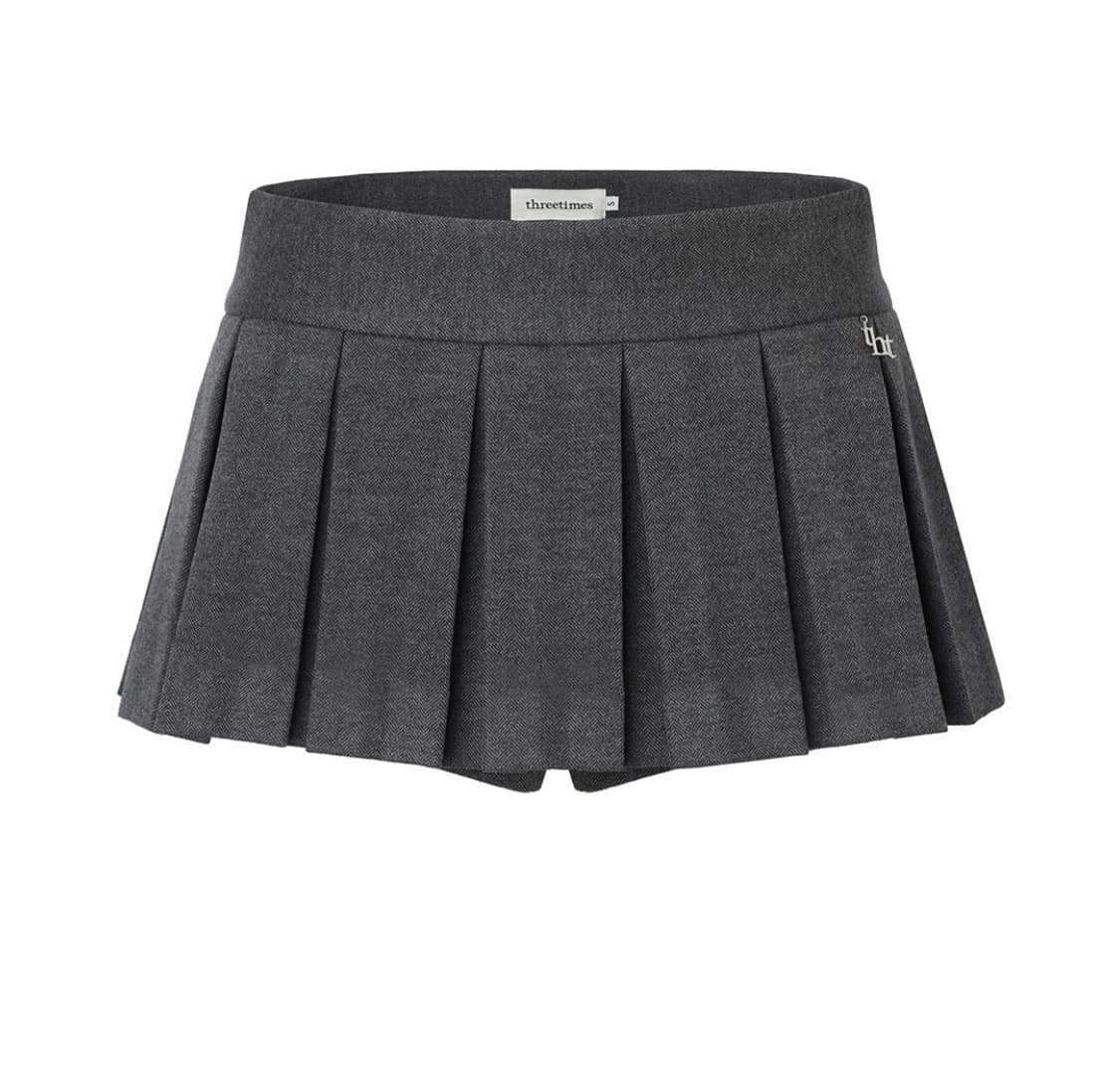 쓰리타임즈 loew pleats skirt 플리츠스커트 브랜디멜빌 상품이미지1