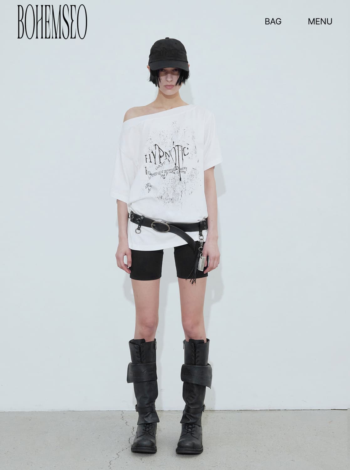 보헤미안서울 BOATNECK T, WHITE 상품이미지3