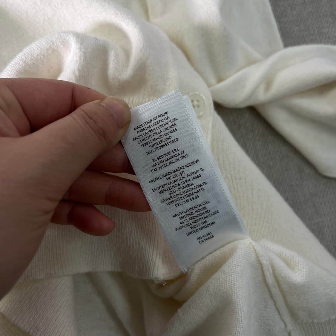 W 95 폴로랄프로렌 신형라벨 코튼 가디건  상품이미지7