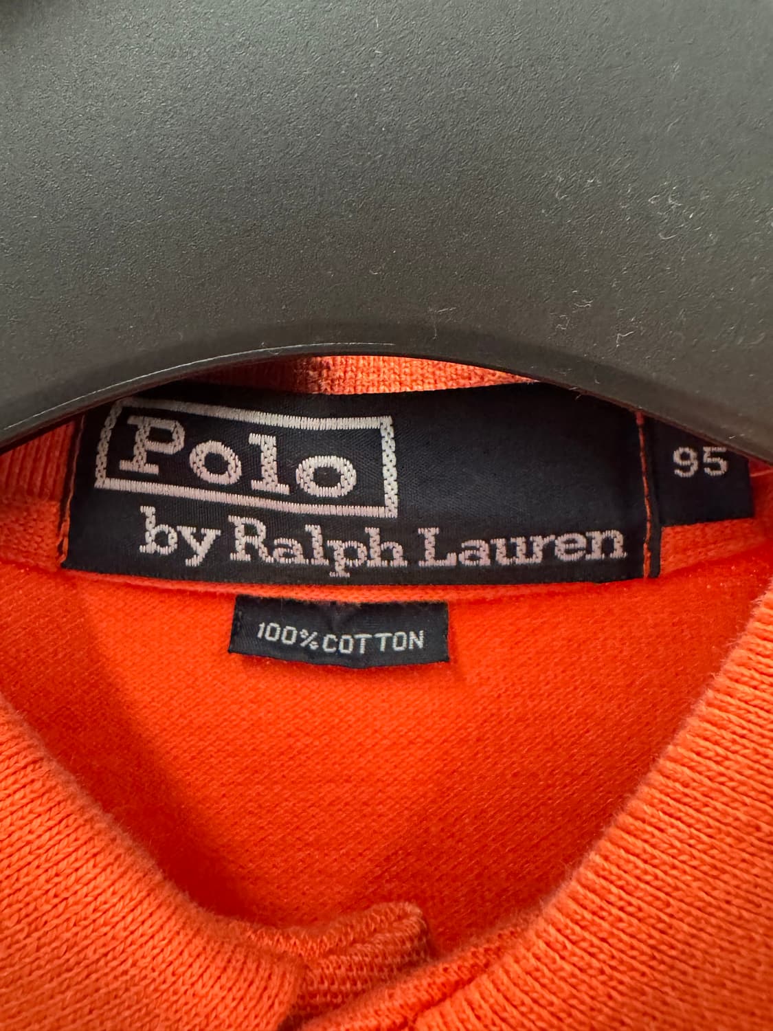 폴로 랄프로렌 긴팔 카라티 오렌지 95 상품이미지3
