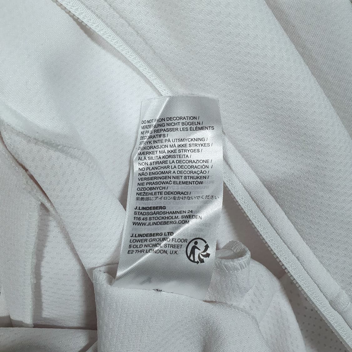 L) 제이린드버그 신형 23FW 차르 골프 미드 레이어 집업 자켓 화이트 상품이미지8