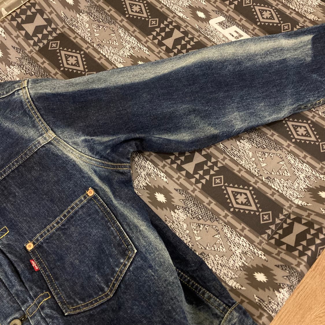 90s 리바이스 1세대 빅 e 데님 자켓 청자켓 상품이미지6