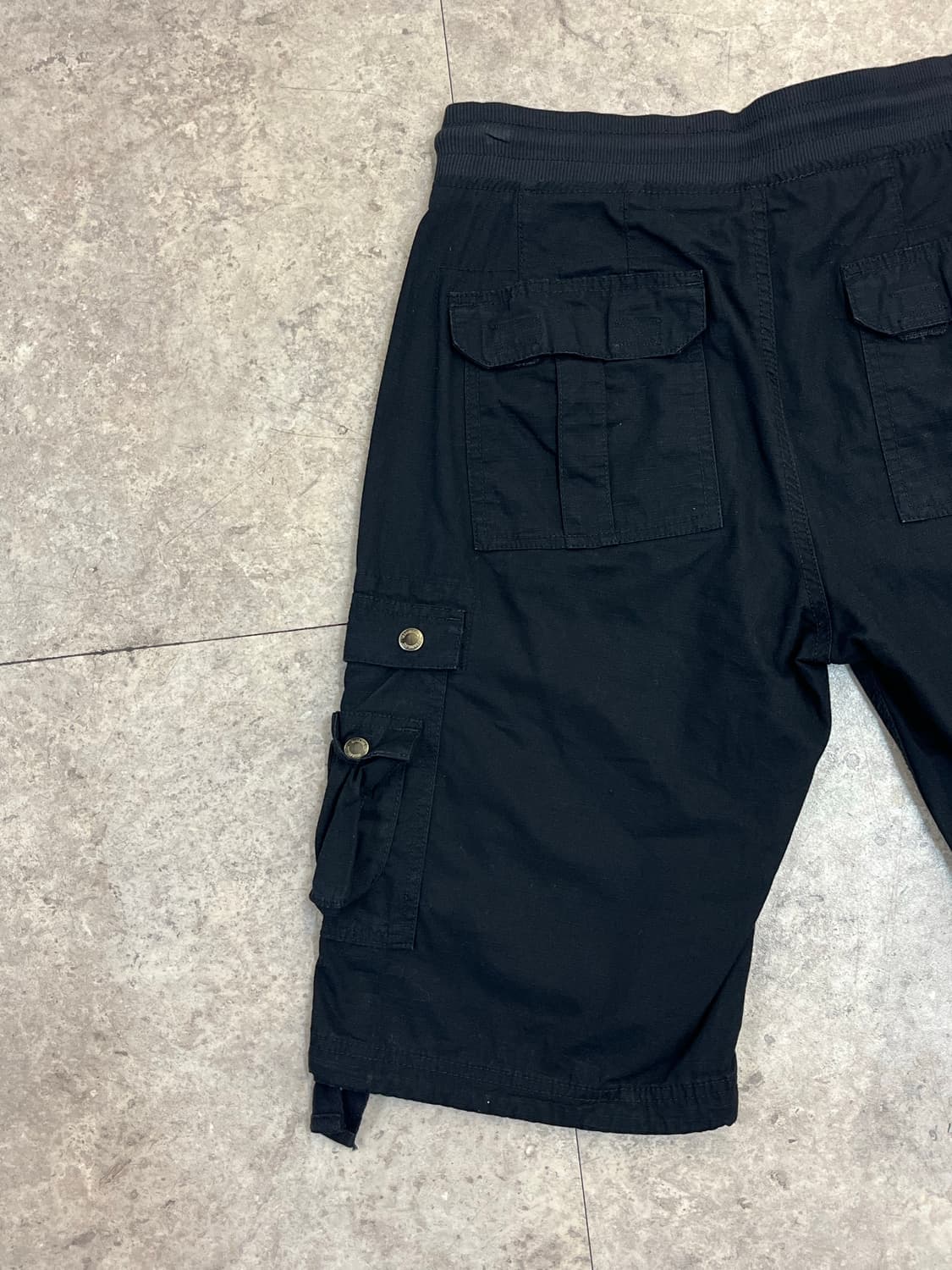 빈티지 밴딩 카고 하프 팬츠 블랙 #csz3565 상품이미지7