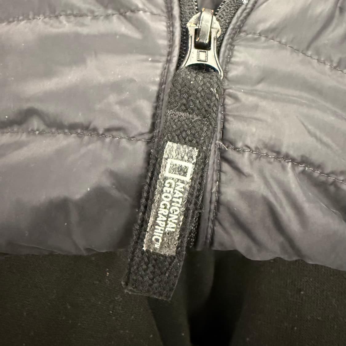 [정품/L] 내셔널지오그래픽 블랙 퀼팅 패딩 점퍼 b15 상품이미지6