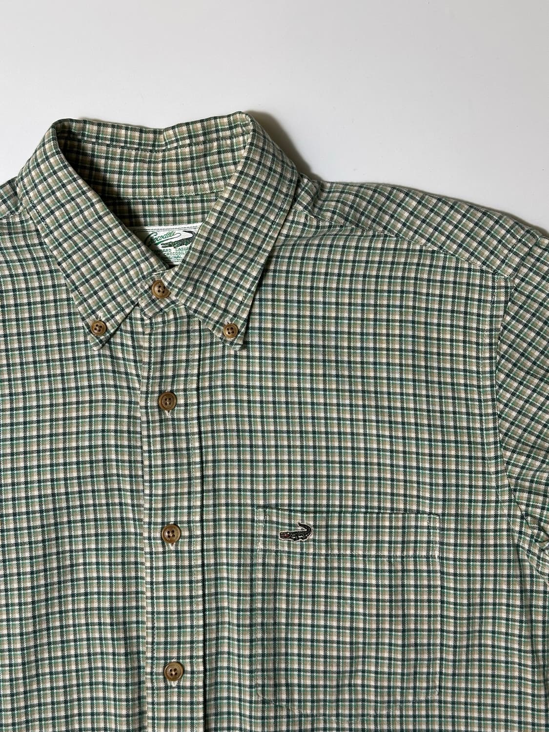 크로커다일 그린 체크 셔츠 상품이미지6