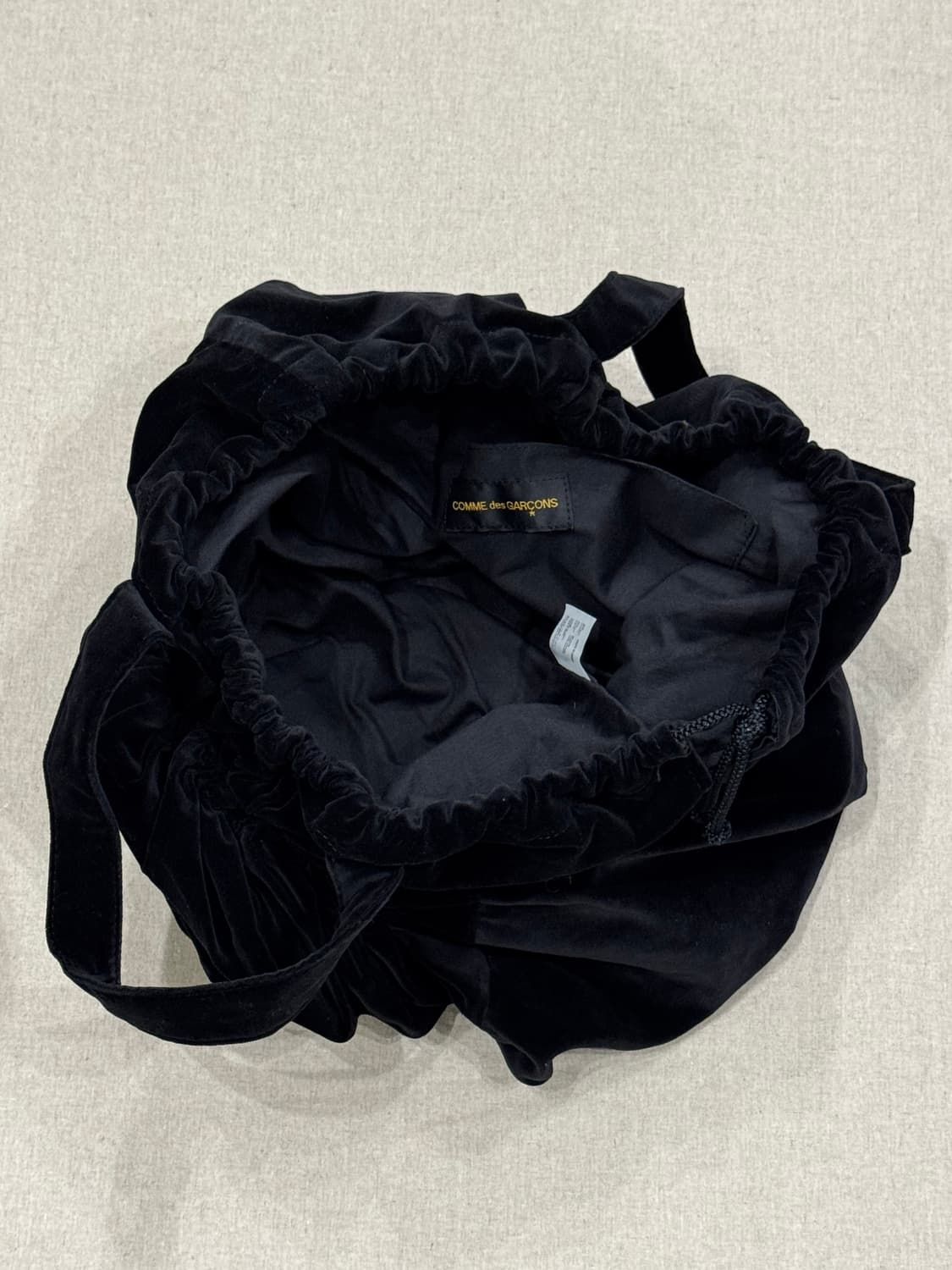 꼼데가르송 벨벳 로즈 토트백 상품이미지5