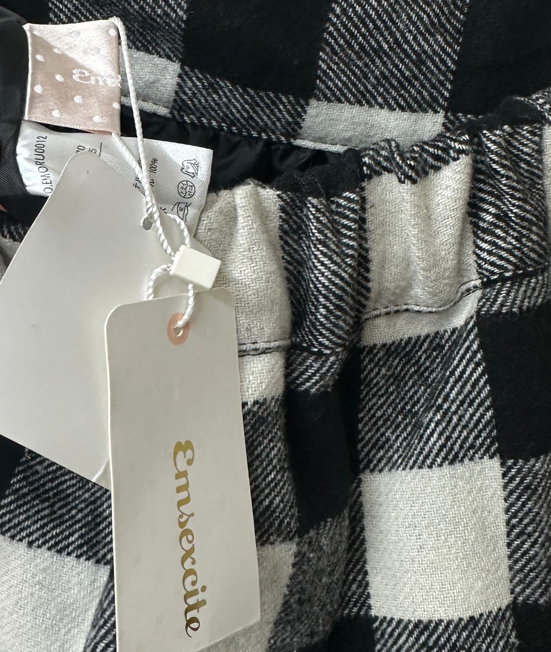 (택o) emsexcite check skirt 상품이미지2