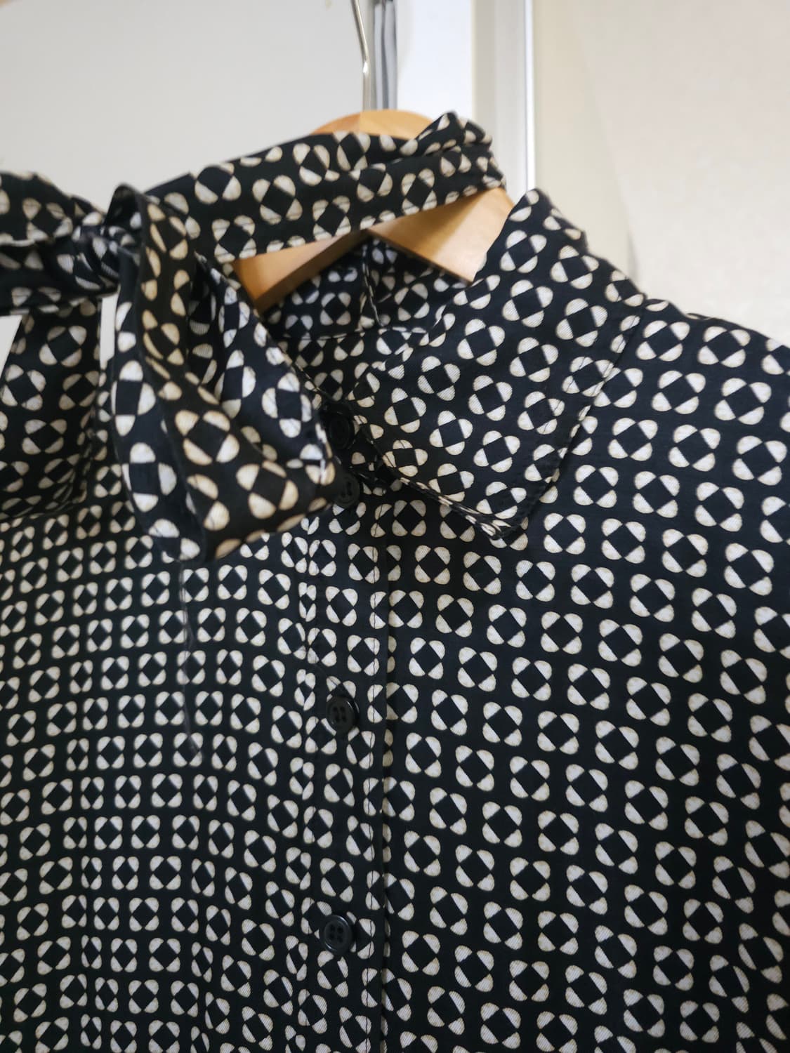 코스 타이 블라우스형 롱원피스 상품이미지3