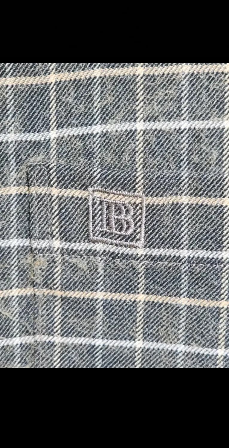 (105) 발망 체크남방 포켓 로고 셔츠 국내판 캐주얼  상품이미지4