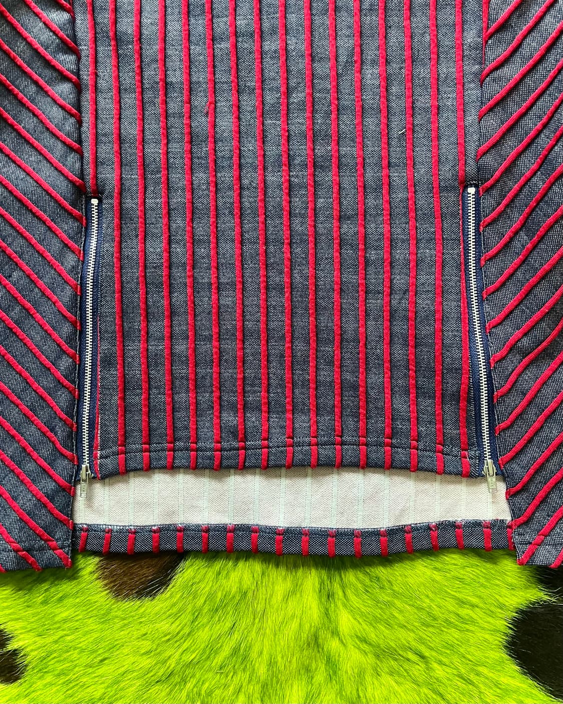 SHINNOSUKE by PETER 3D Stripe Denim Top 상품이미지6