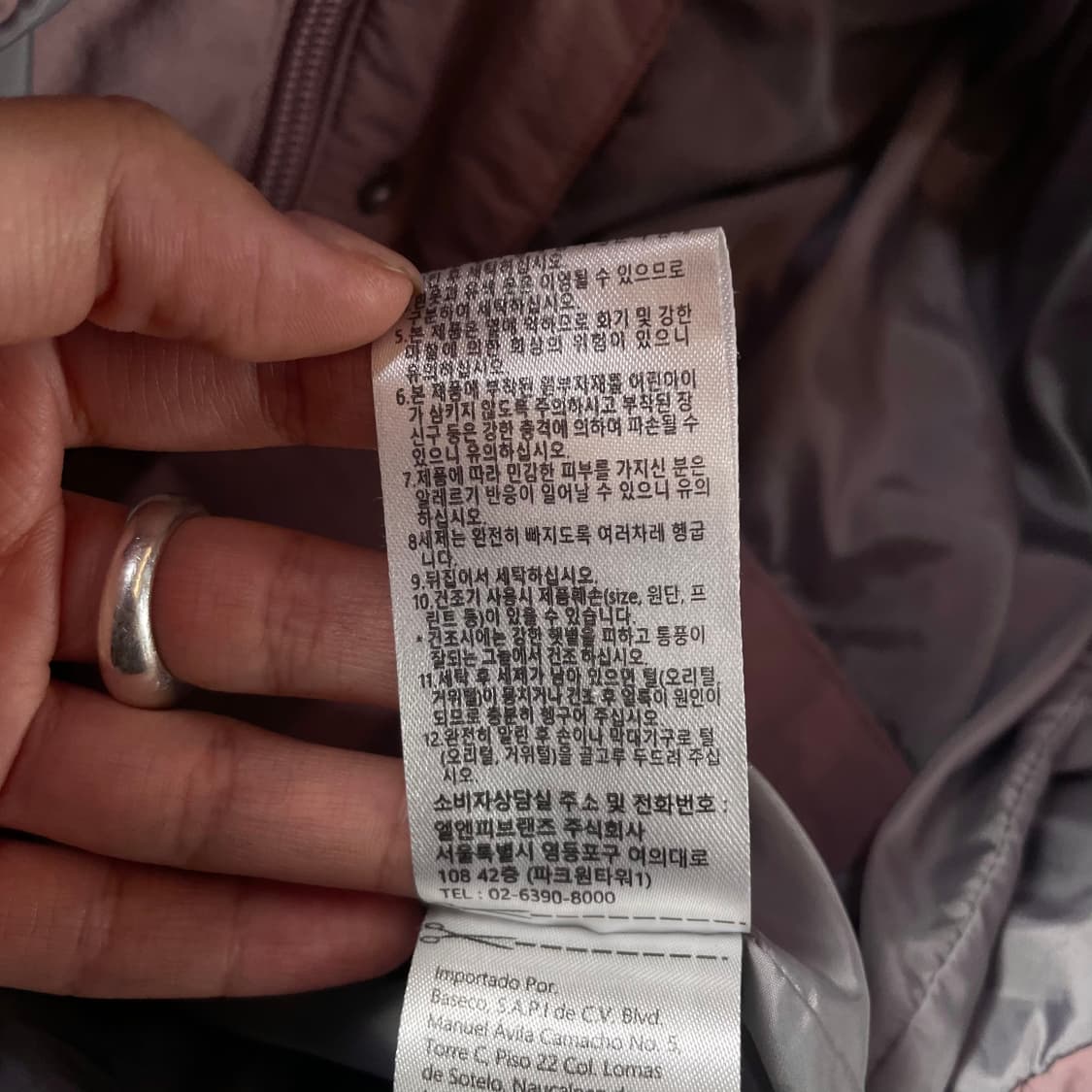 캘빈클라인 딸기우유 덕다운 패딩 S 상품이미지6