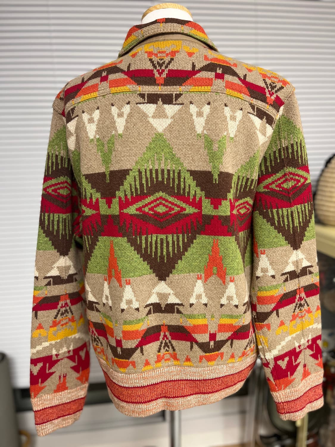 RRL 더블알엘 캐시미어 믹스드 네이티브 울 니트 자켓 XL 상품이미지6