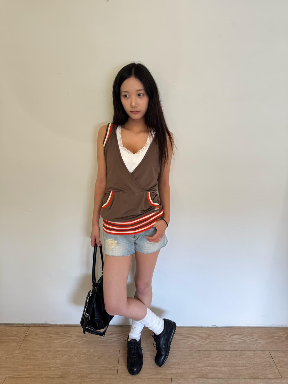 white lace sleeveless shirt  상품이미지3