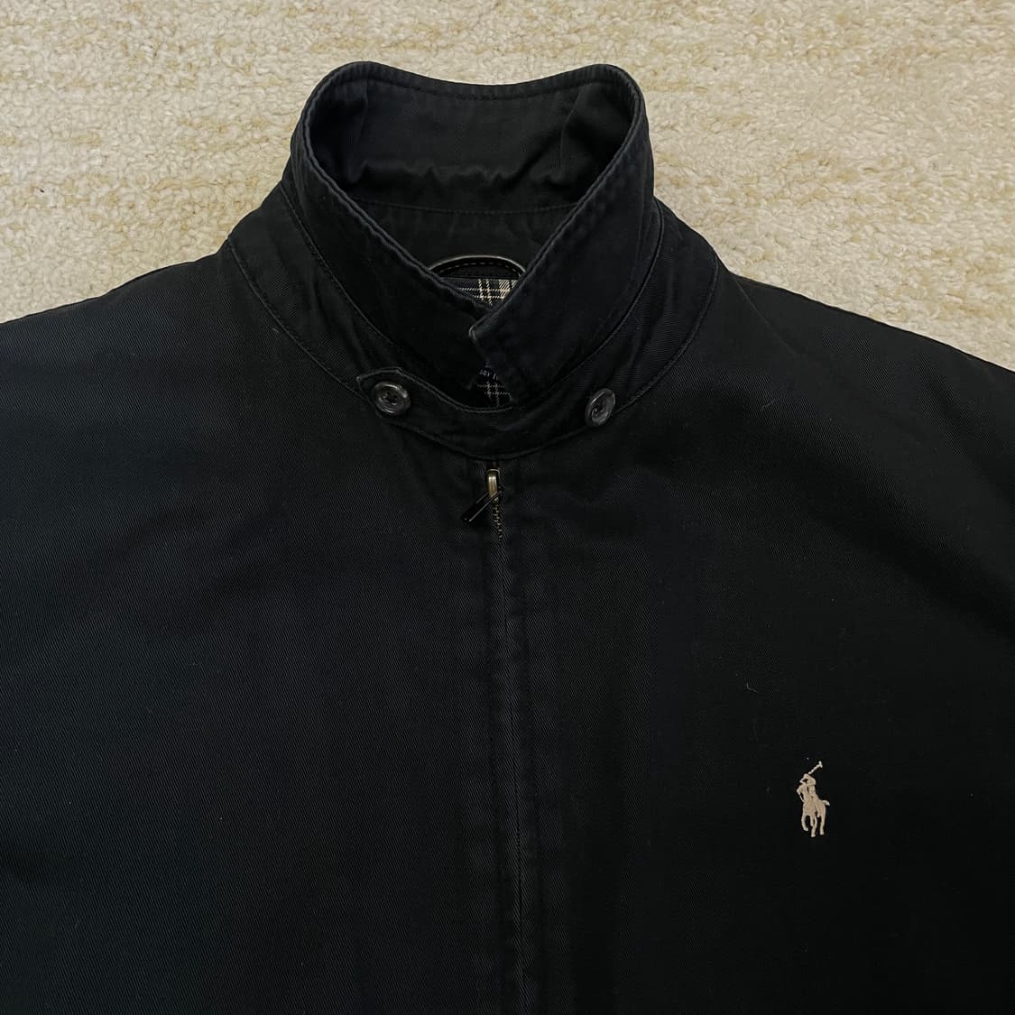 [L] 폴로 랄프로렌 해링턴 스윙탑 블루종 자켓 (체크 안감 O) 상품이미지4