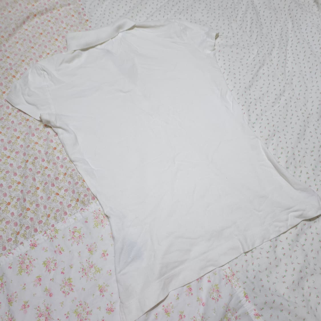 빈티지 타미힐피거 화이트 슬림핏 xs 큐빅 반팔 상품이미지5