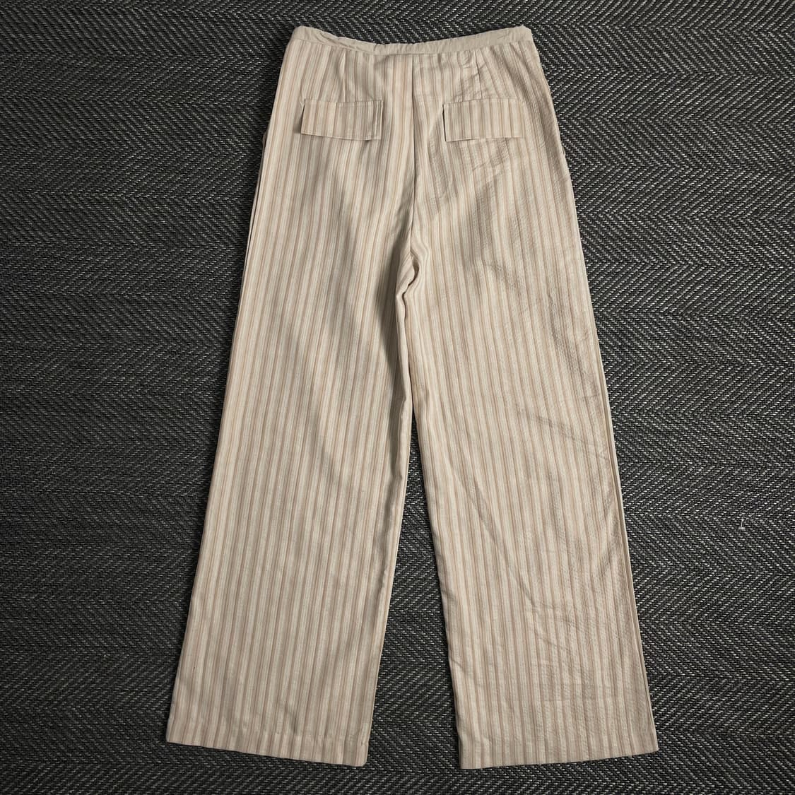 빈티지 스트라이프 와이드 우븐 트랙팬츠o 2909 상품이미지3