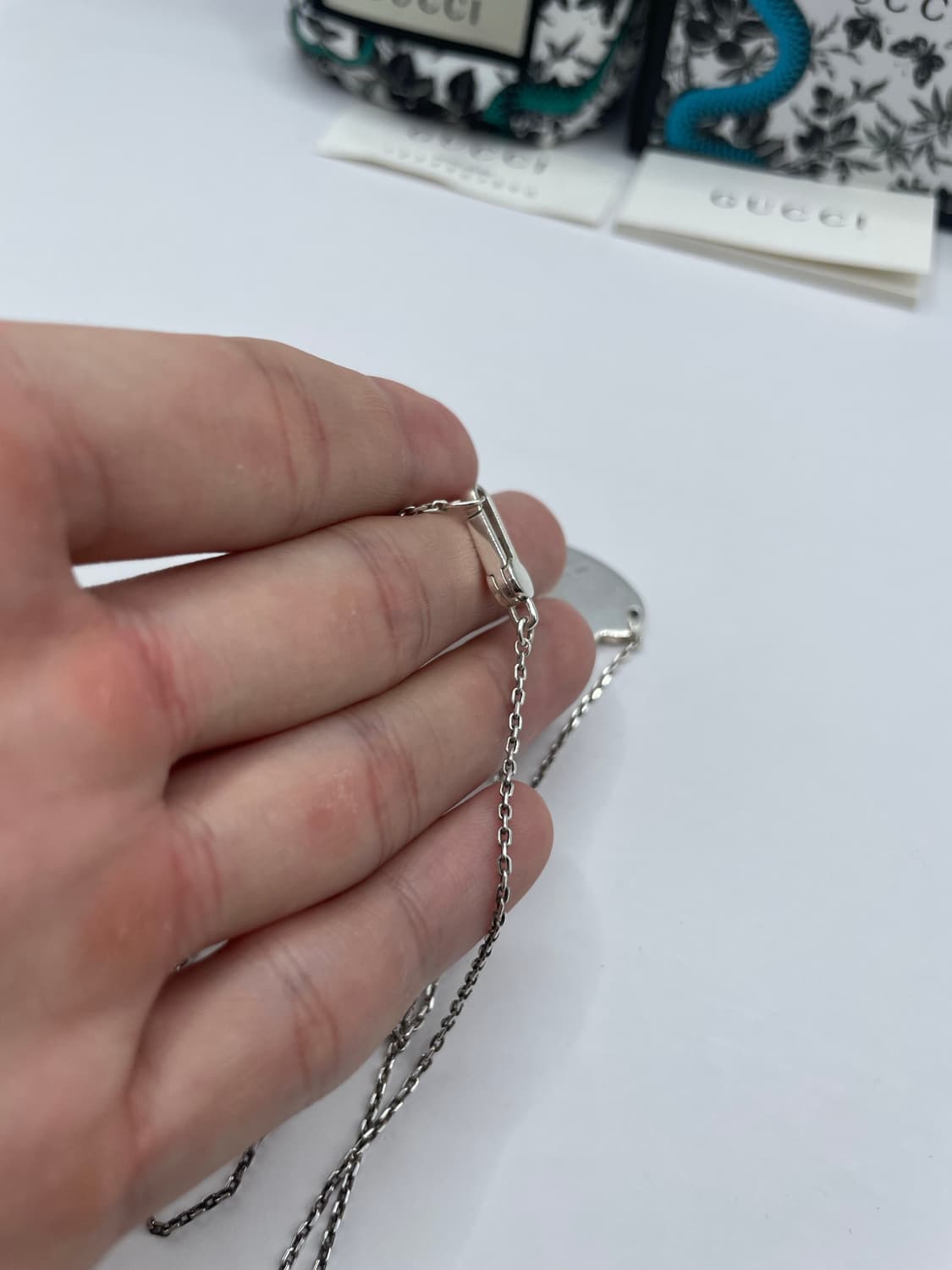 구찌 목걸이 트레이드마크 하트 펜던트 네크리스 상품이미지5