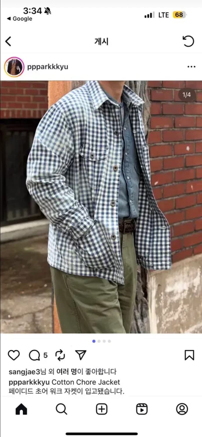 폴로 랄프로렌 페이디드 워크 초어자켓 s 새상품 상품이미지3