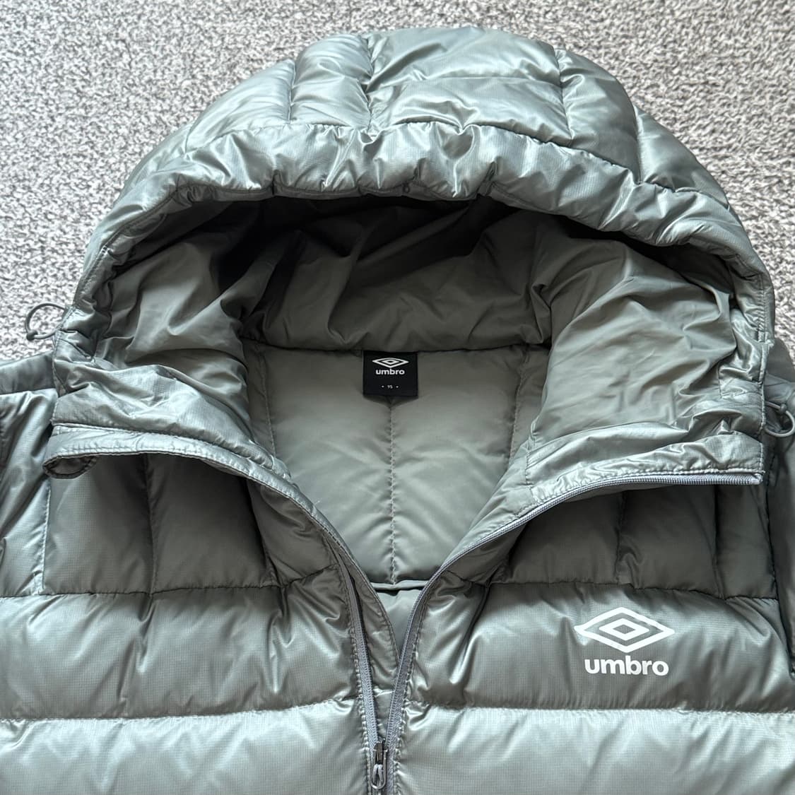 [M] 엄브로 페더플렉스 경량 패딩 그레이 카키 상품이미지4