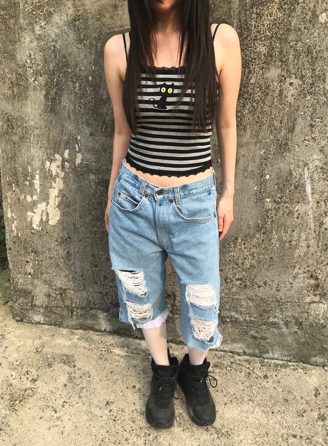 vintage cat sleeveless  상품이미지1