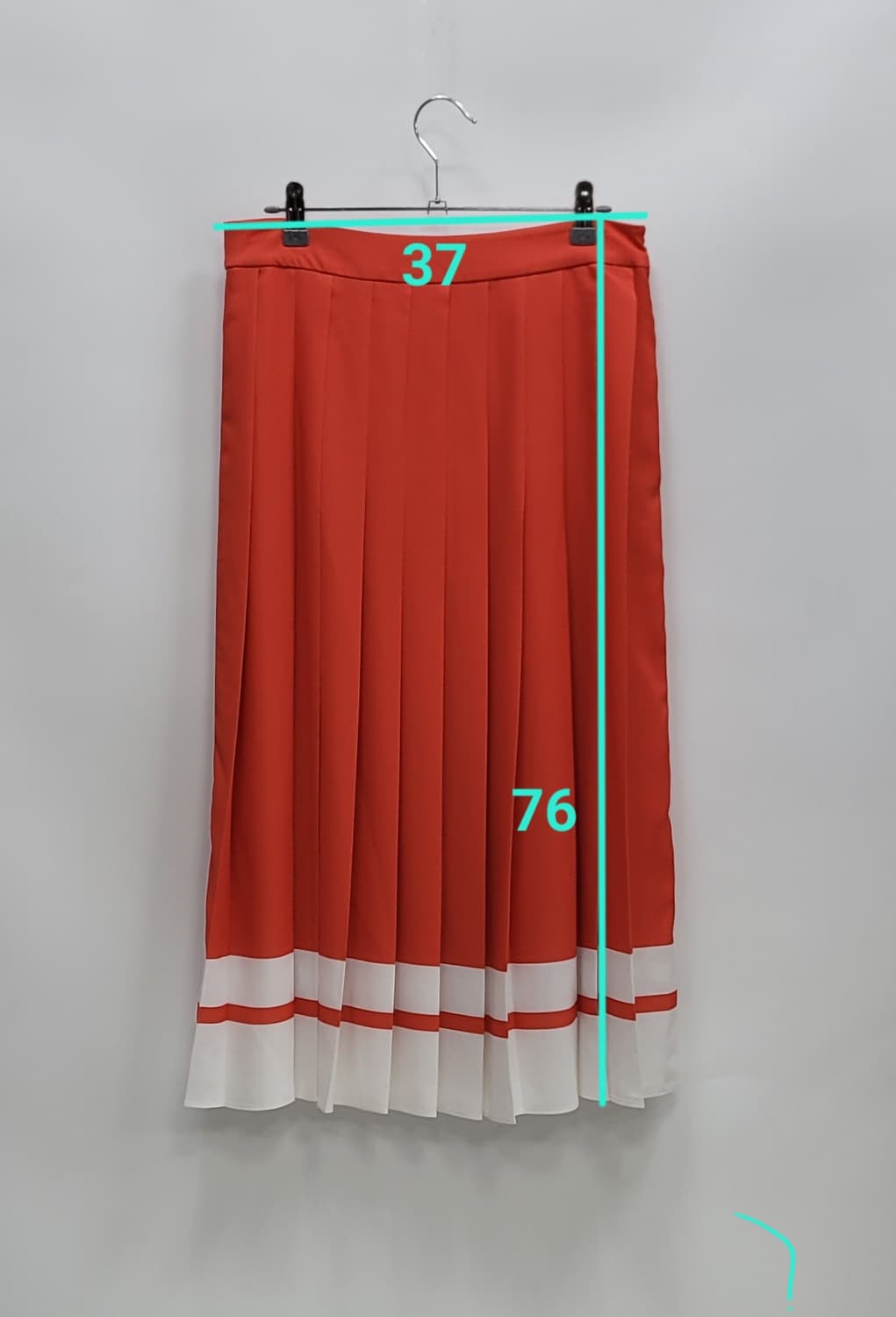 BEANPOLE 21SS 빈폴 플리츠 스커트 / 여 27 레드오렌지
 상품이미지10