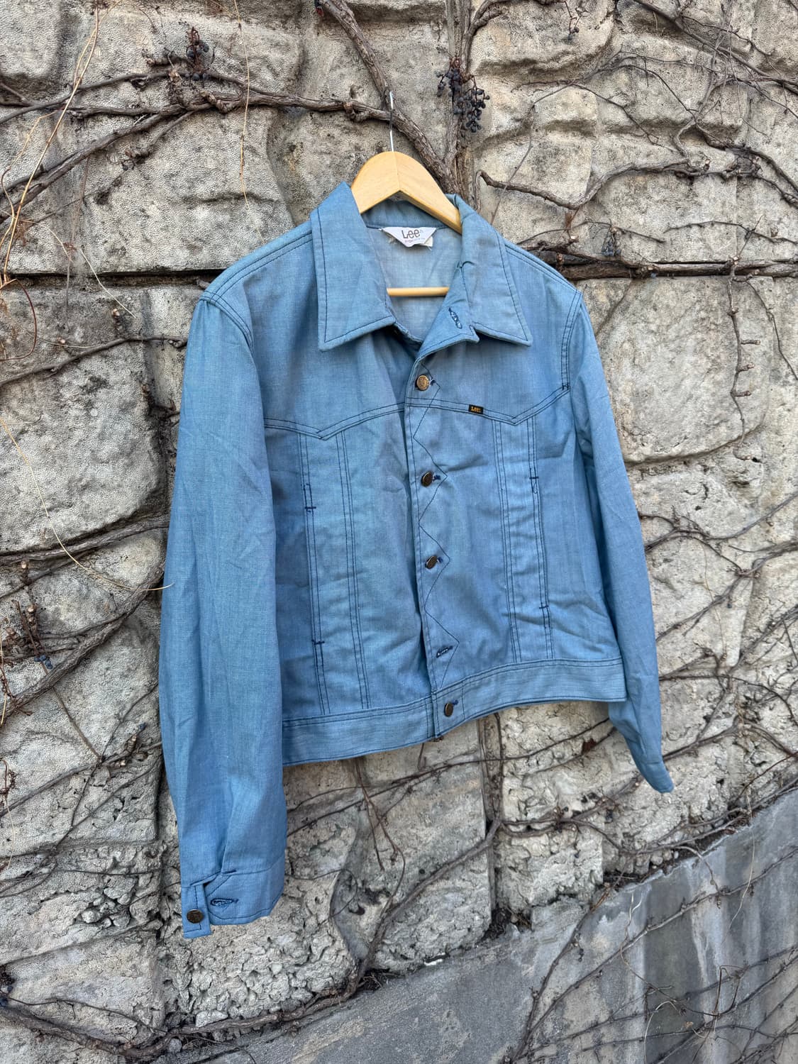 70s lee 빈티지 lightwash 데님 웨스턴 자켓 상품이미지3