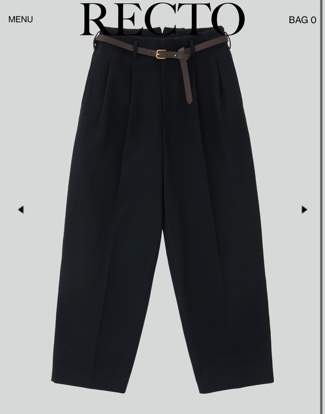 렉토 퀸시 벨티드 블랙 s 새상품 상품이미지1