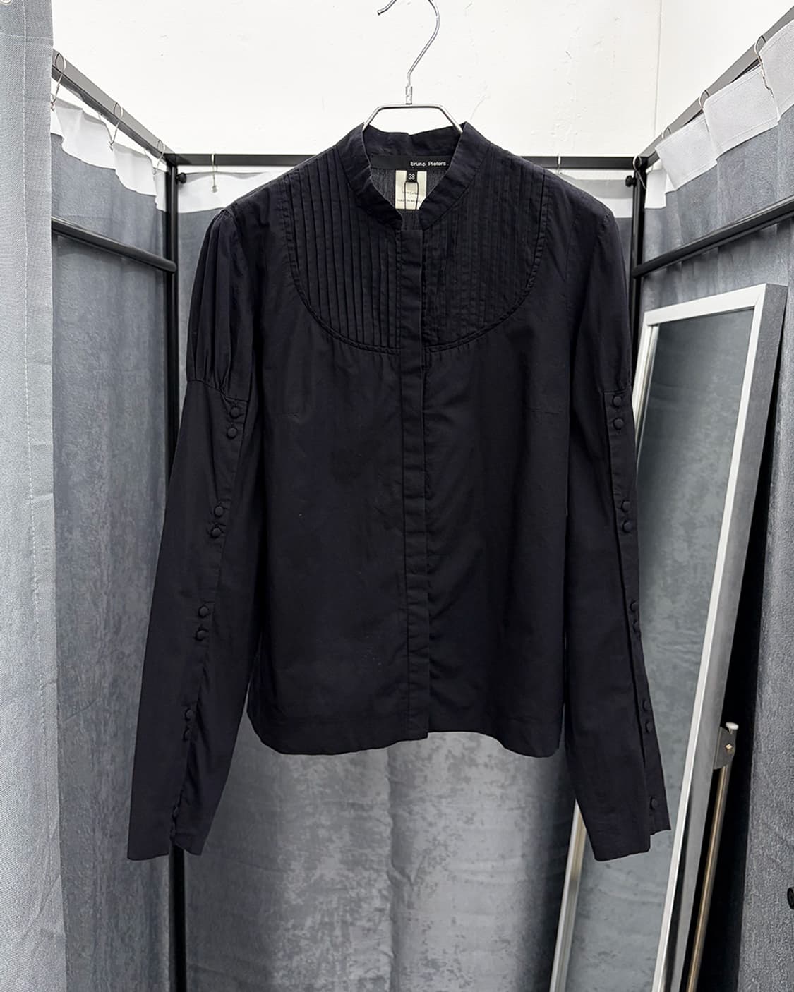 브루노 피터스 비드 디테일 차이나 셔츠 상품이미지1