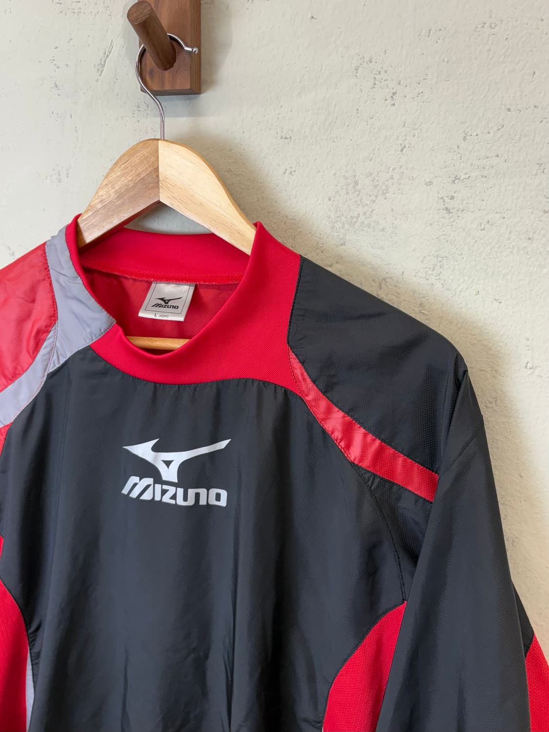 미즈노 빈티지 로고 웜업 검빨 상품이미지6