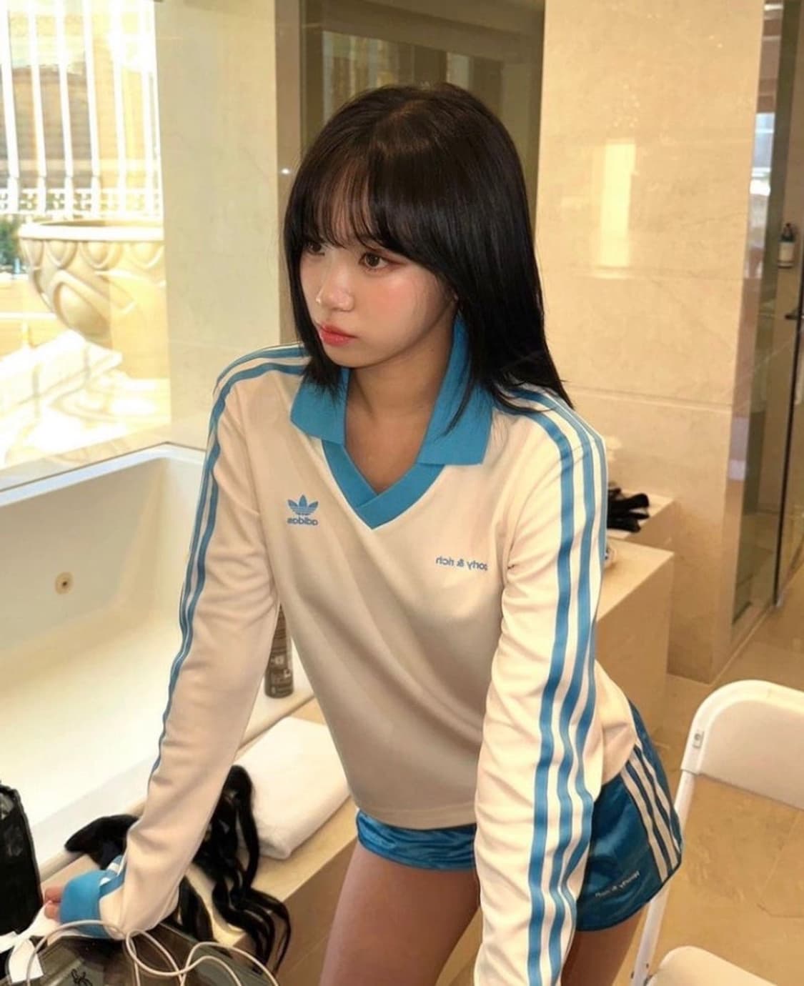 아디다스 스포티앤리치 롱슬리브 풋볼 저지 상품이미지3