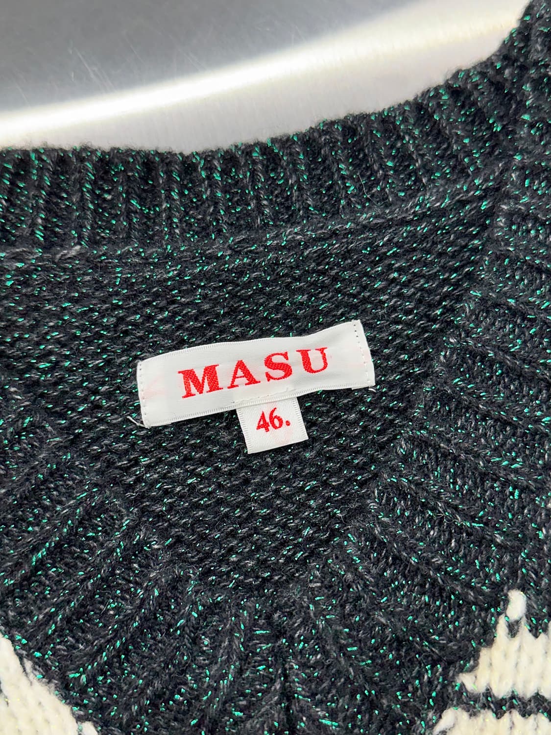 마수 22fw 트윙클 코위찬 브이넥 니트 베스트 상품이미지7