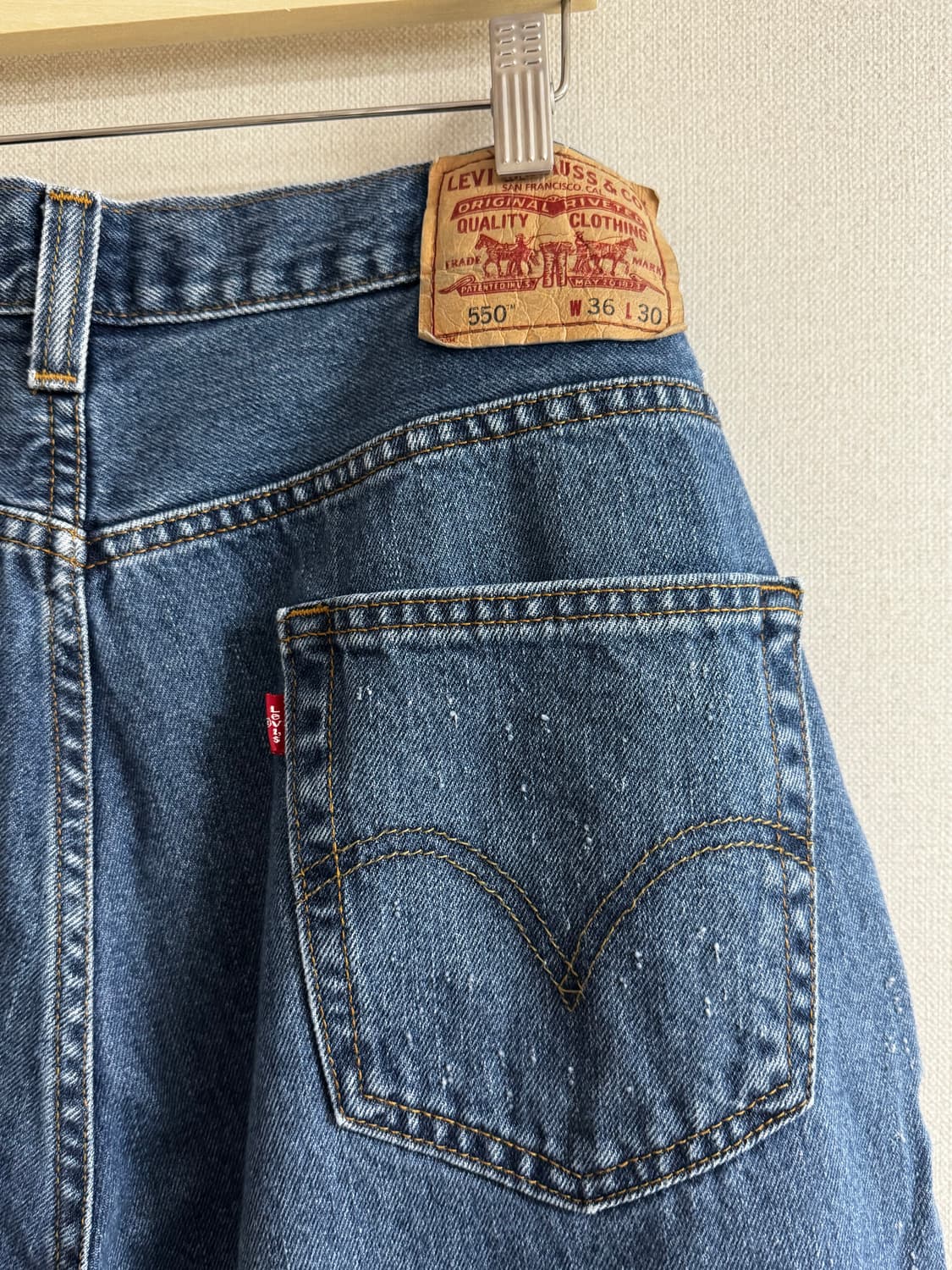 00s LEVIS 리바이스 중청 워싱 데님 청바지 34 상품이미지1