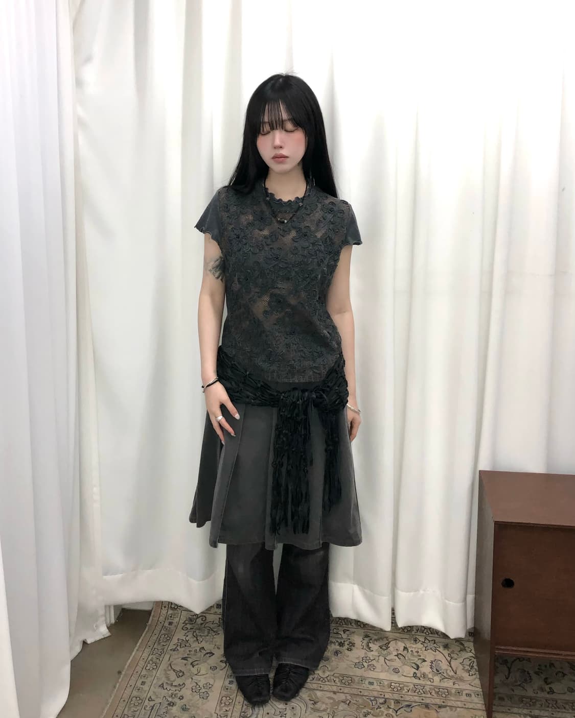 레이어드 스웨이드 벨트 상품이미지4