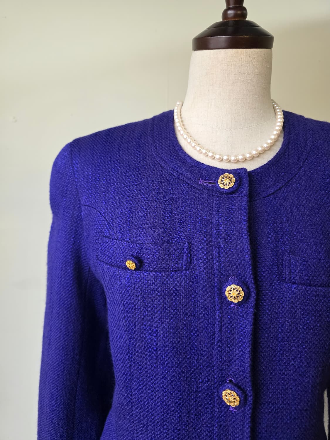 보라 부클 트위드 셋업 상품이미지3