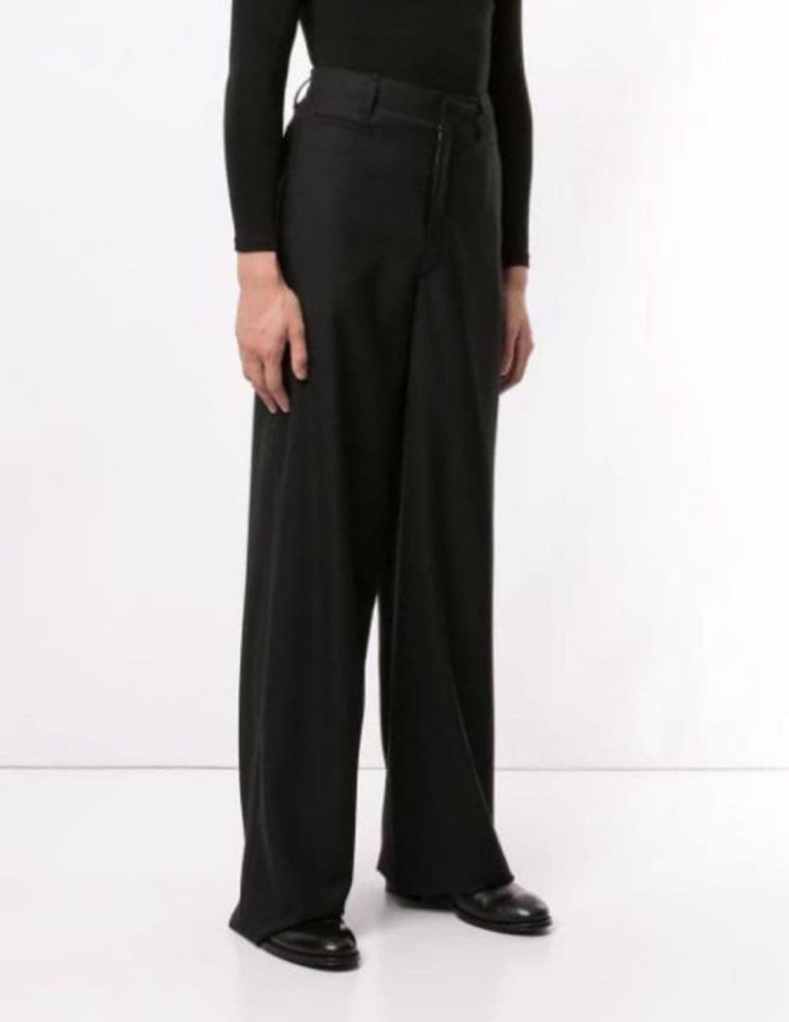 르메르 19FW 와이드 레그 팬츠 블랙 48 상품이미지5