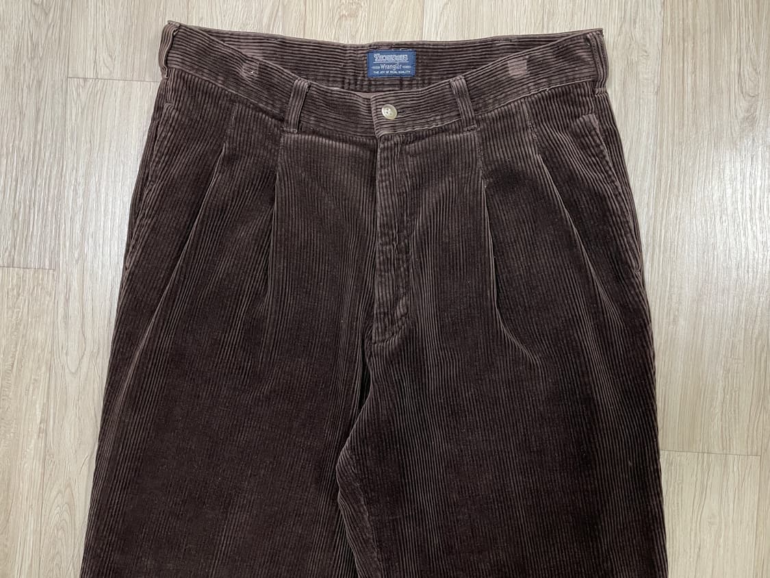 31~32) 90s 랭글러 투턱 코듀로이 팬츠(민트급)RRL&LVC&폴로 상품이미지5