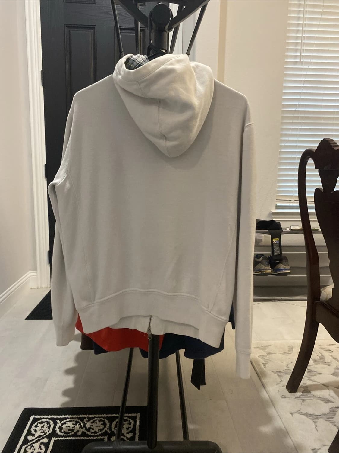 폴로 랄프로렌 빅포니 화이트 체크 후드집업 상품이미지2